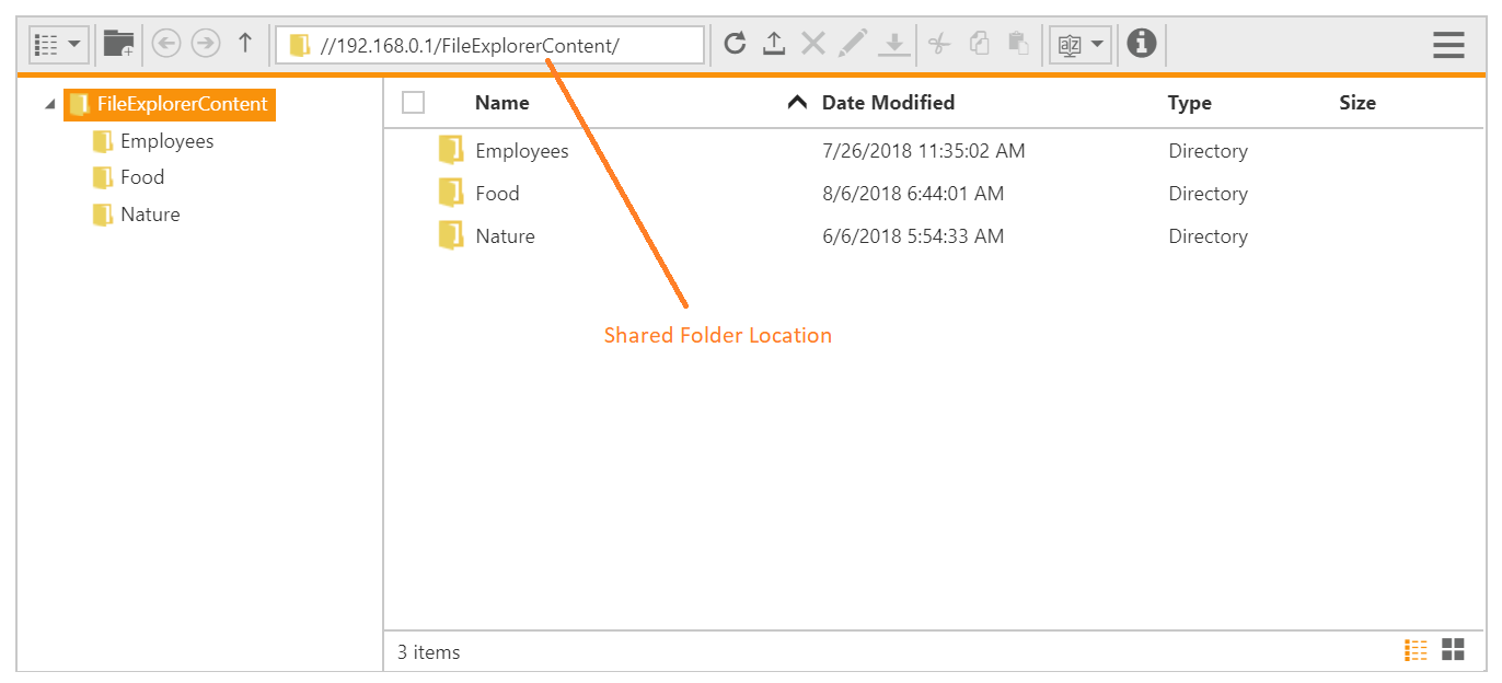 Accessing Shared Folder from File Explorer
