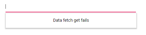 Data Fetch Request Fails