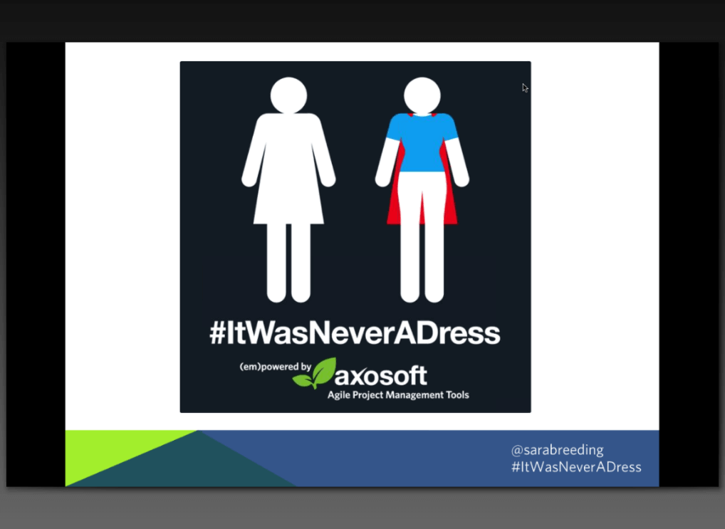 The #ItWasNeverADress Campaign Image.