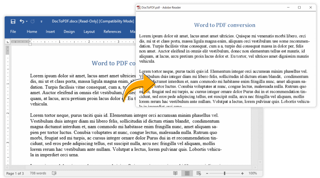 hypenation support in Word to PDF conversion c#